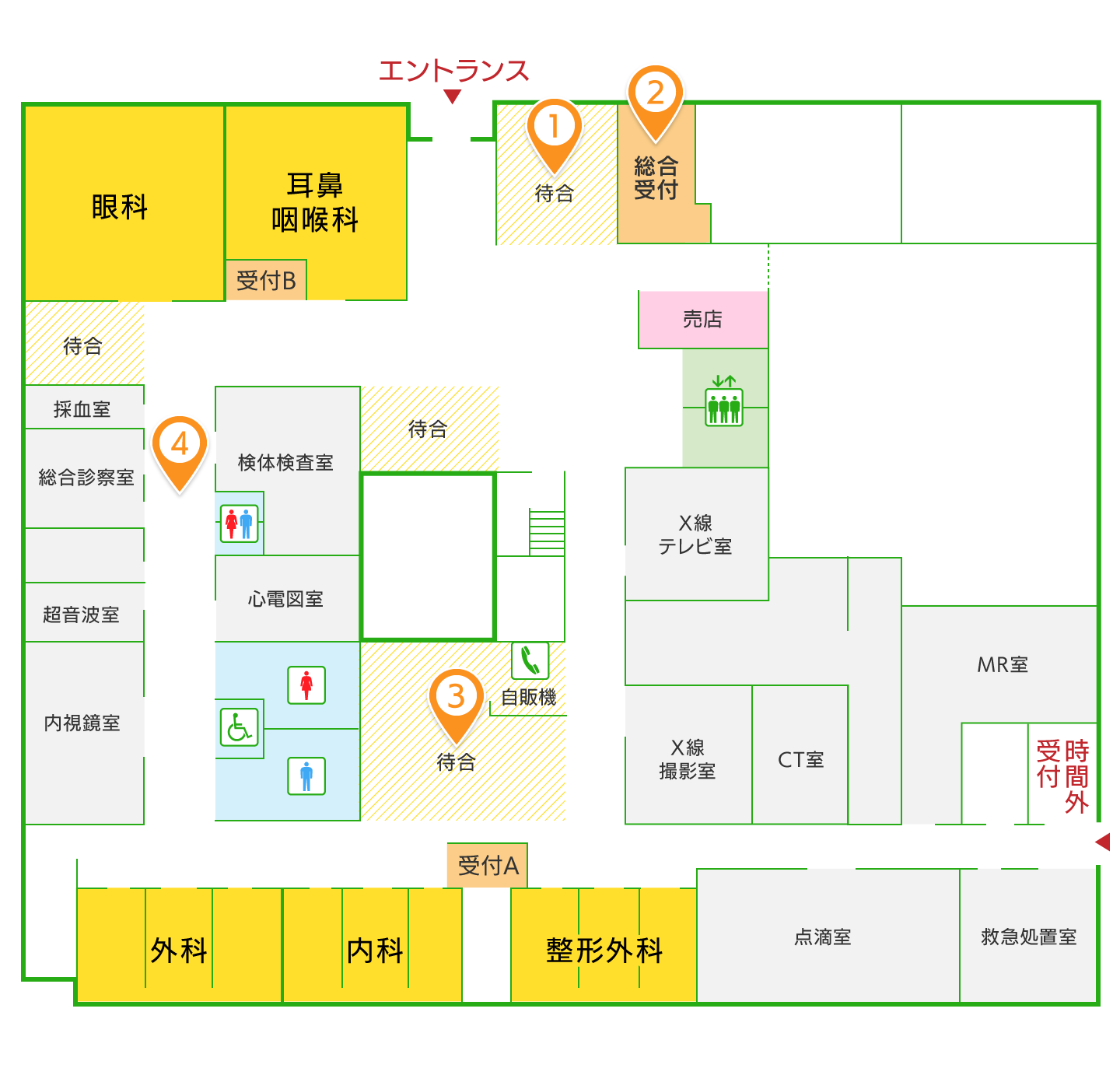 1F フロアマップ