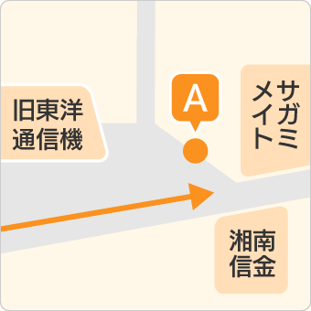 岡田・寒川駅方面　詳細マップ